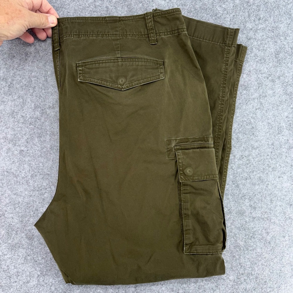 Lauren Ralph Lauren Womens Olive Green Cargo Pants Size 18 Stretch Cotton Twill